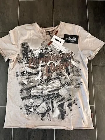Subliminal Mode BX129 t-shirt homme taille S montagne délavé