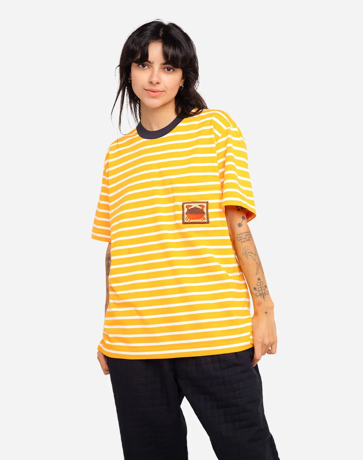 OLOW Tourteau t-shirt ample rayé marinière