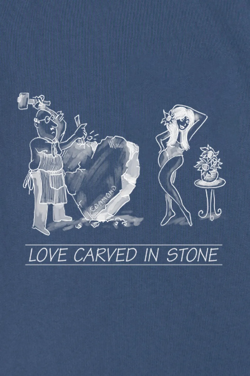 Edmmond Studios Arts Lab Plain Navy t-shirt bleu marine imprimé