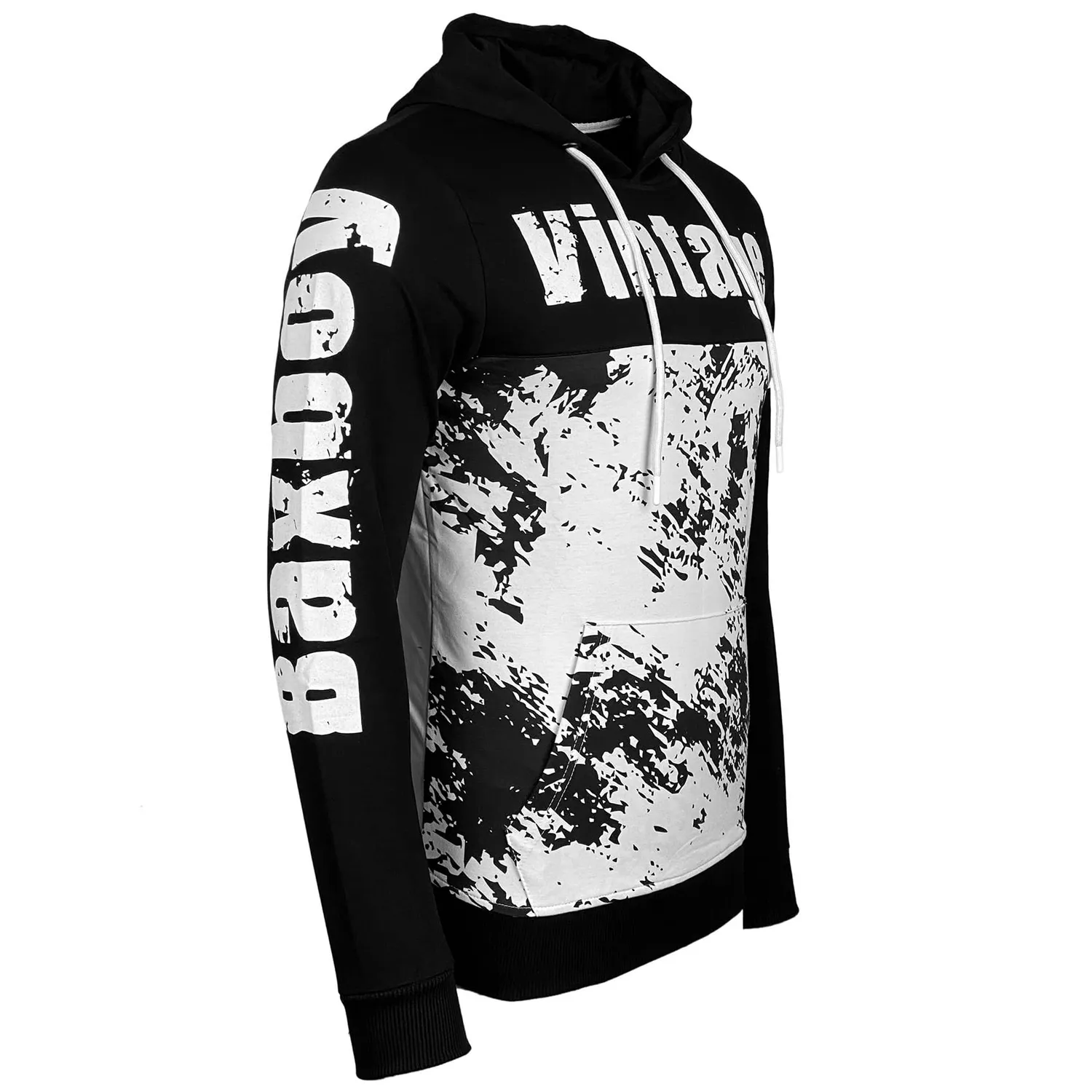Subliminal Mode BX-603 hoodie homme bicolore gris foncé M