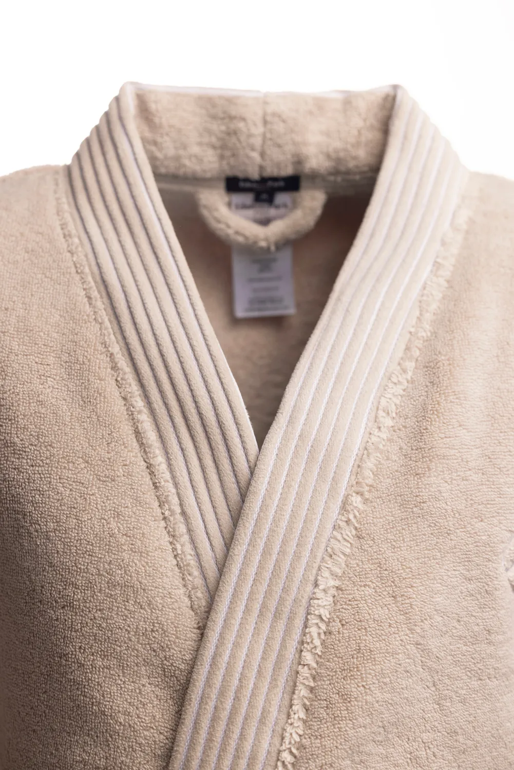Eden Park peignoir coton éponge beige unisexe
