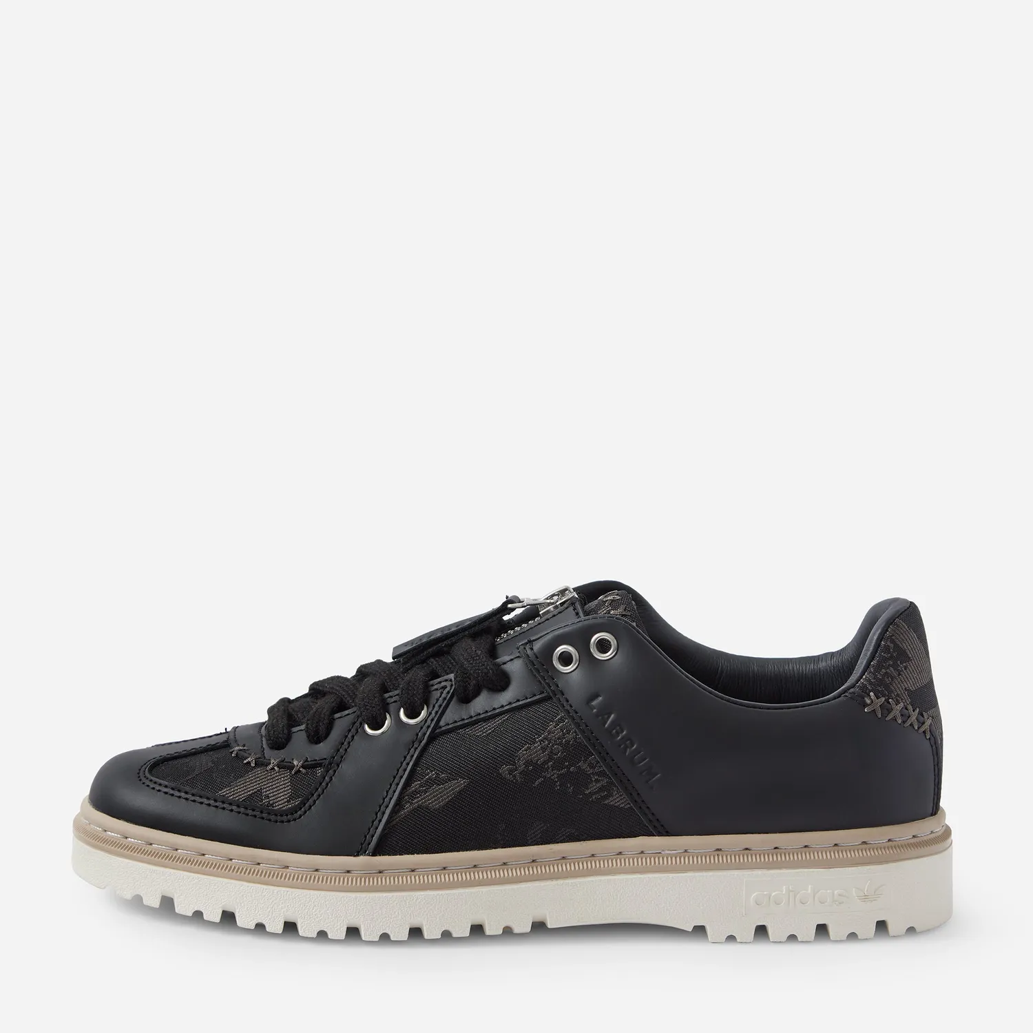 Labrum BW Army sneakers cuir noir beige semelle épaisse