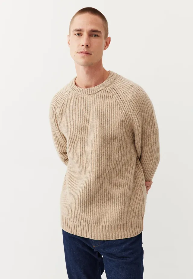 Loom Le pull côtelé homme laine mérinos