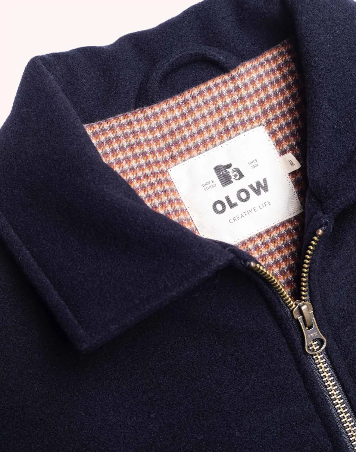 Olow Sherwood blouson zippé noir laine chaude