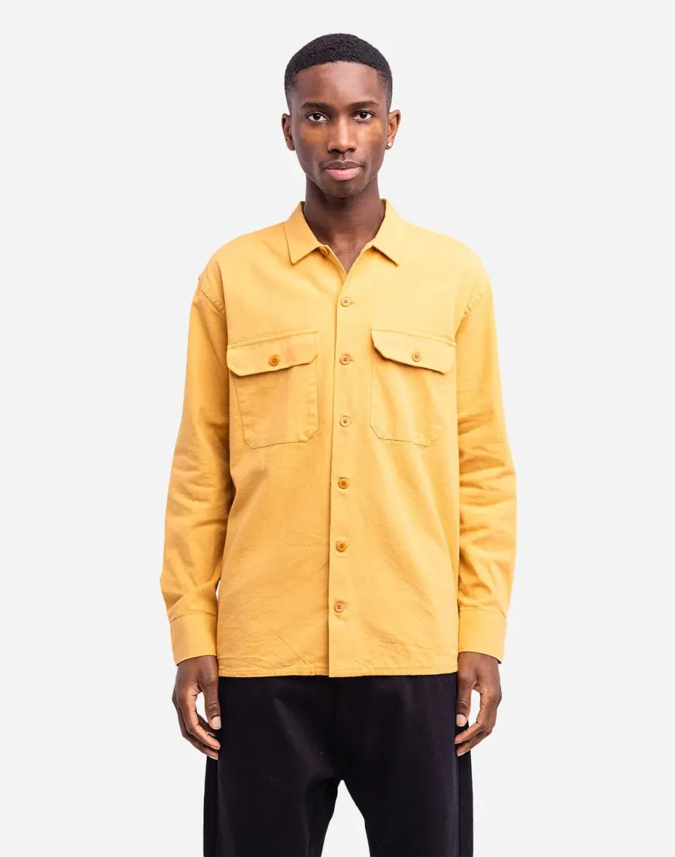 OLOW Décré Manteca chemise homme ocre coton