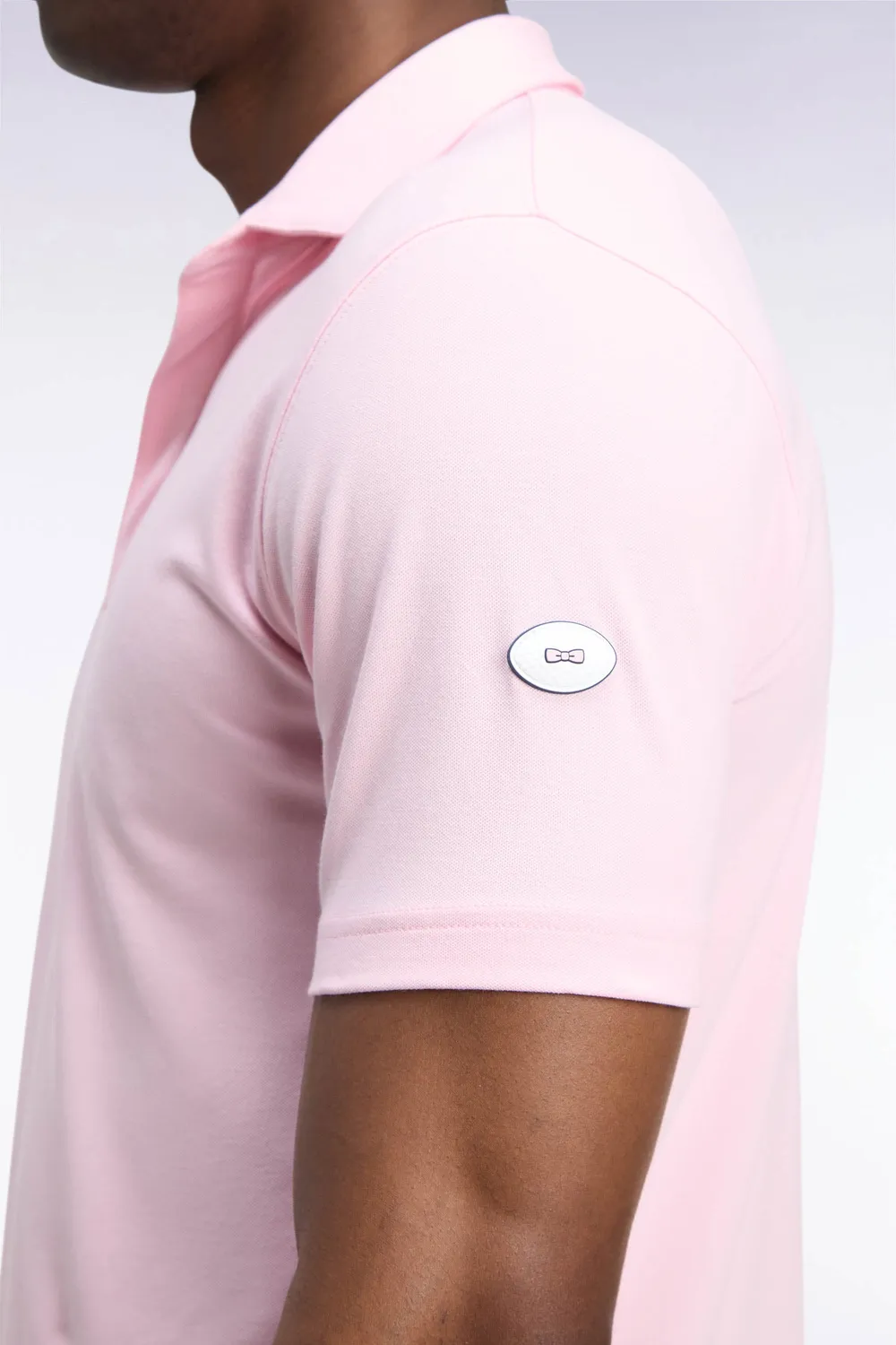 Eden Park polo golf rose homme manches courtes Pima