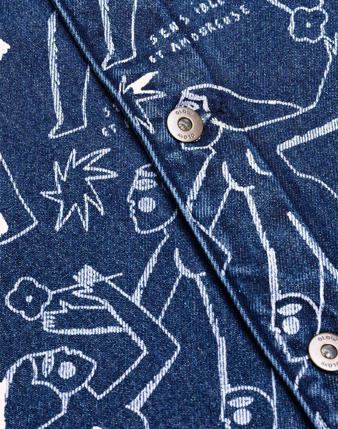 Olow Akka Life Dance veste denim bleu homme