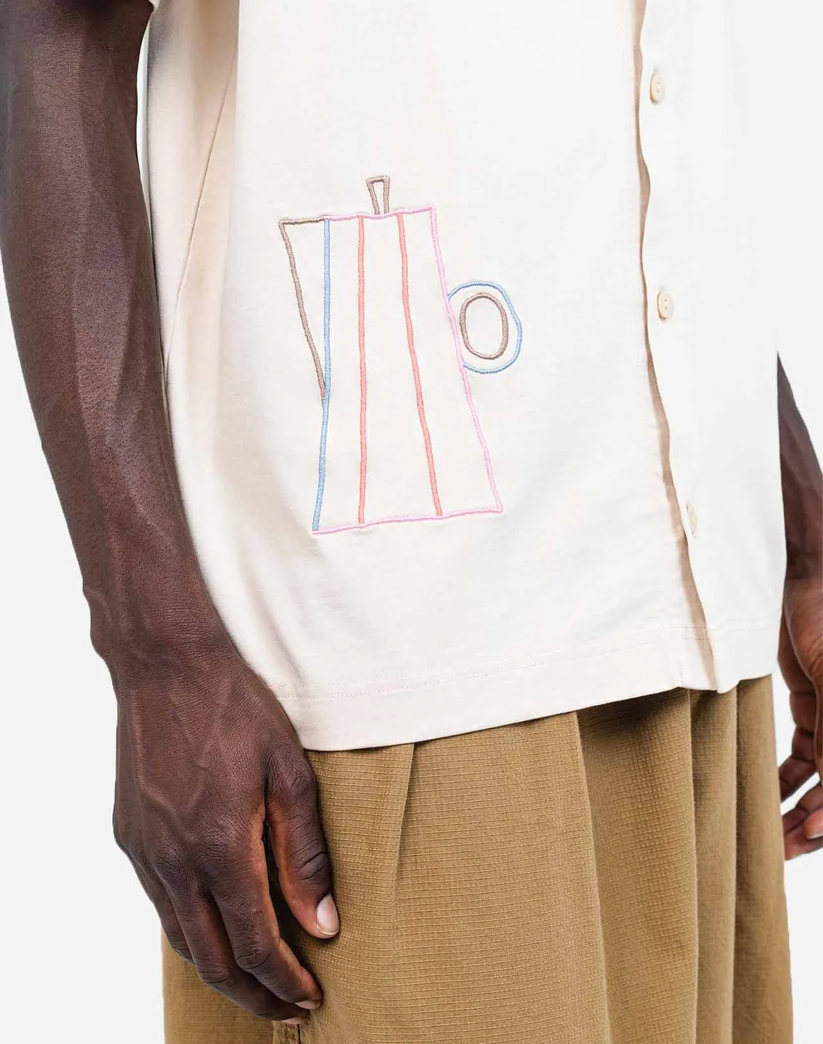 Olow Moka t-shirt ample crème coton bio