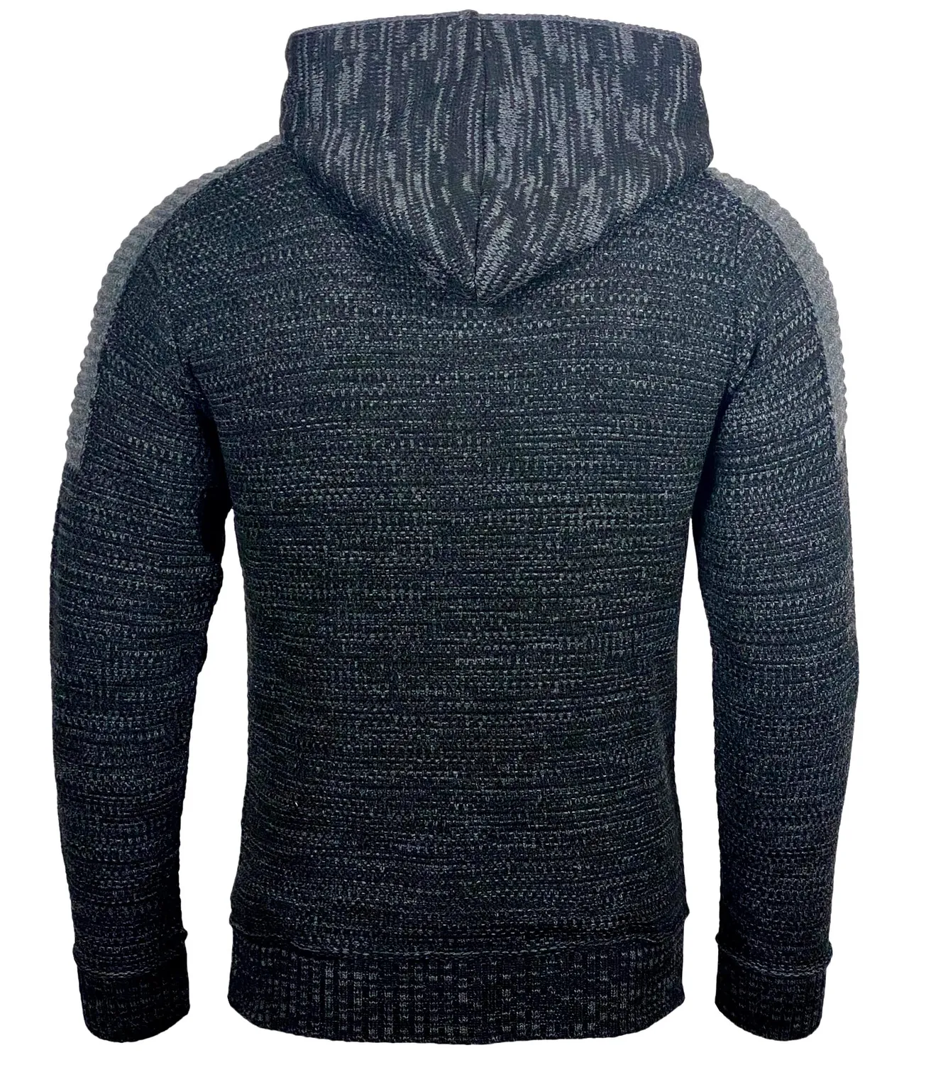 Subliminal Mode BX290 pull homme capuche bleu grosse maille