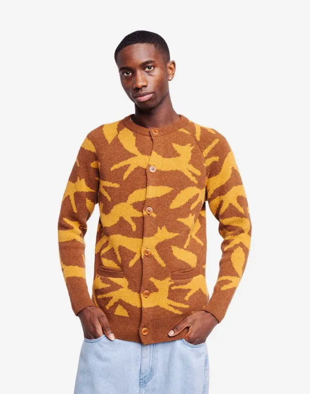 OLOW Roka cardigan marron caramel recyclé