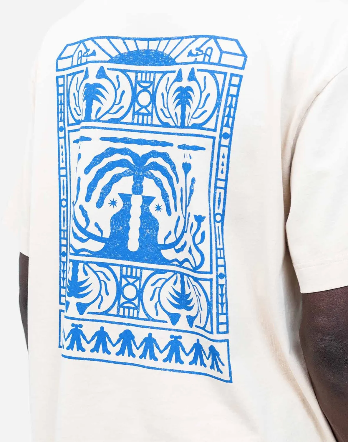 OLOW Connection t-shirt crème homme coton bio
