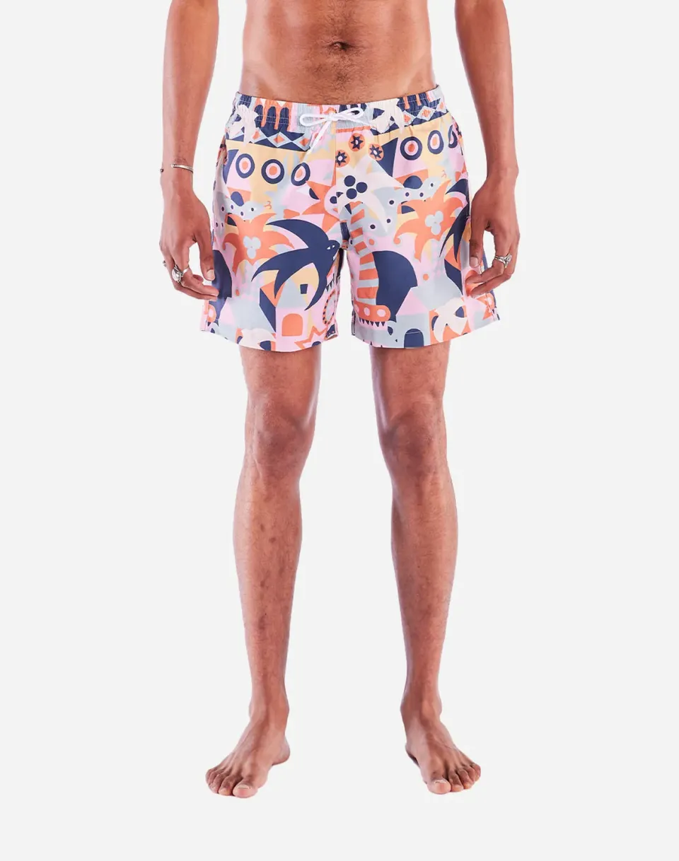 Olow Guanacaste short de bain multicolore recyclé