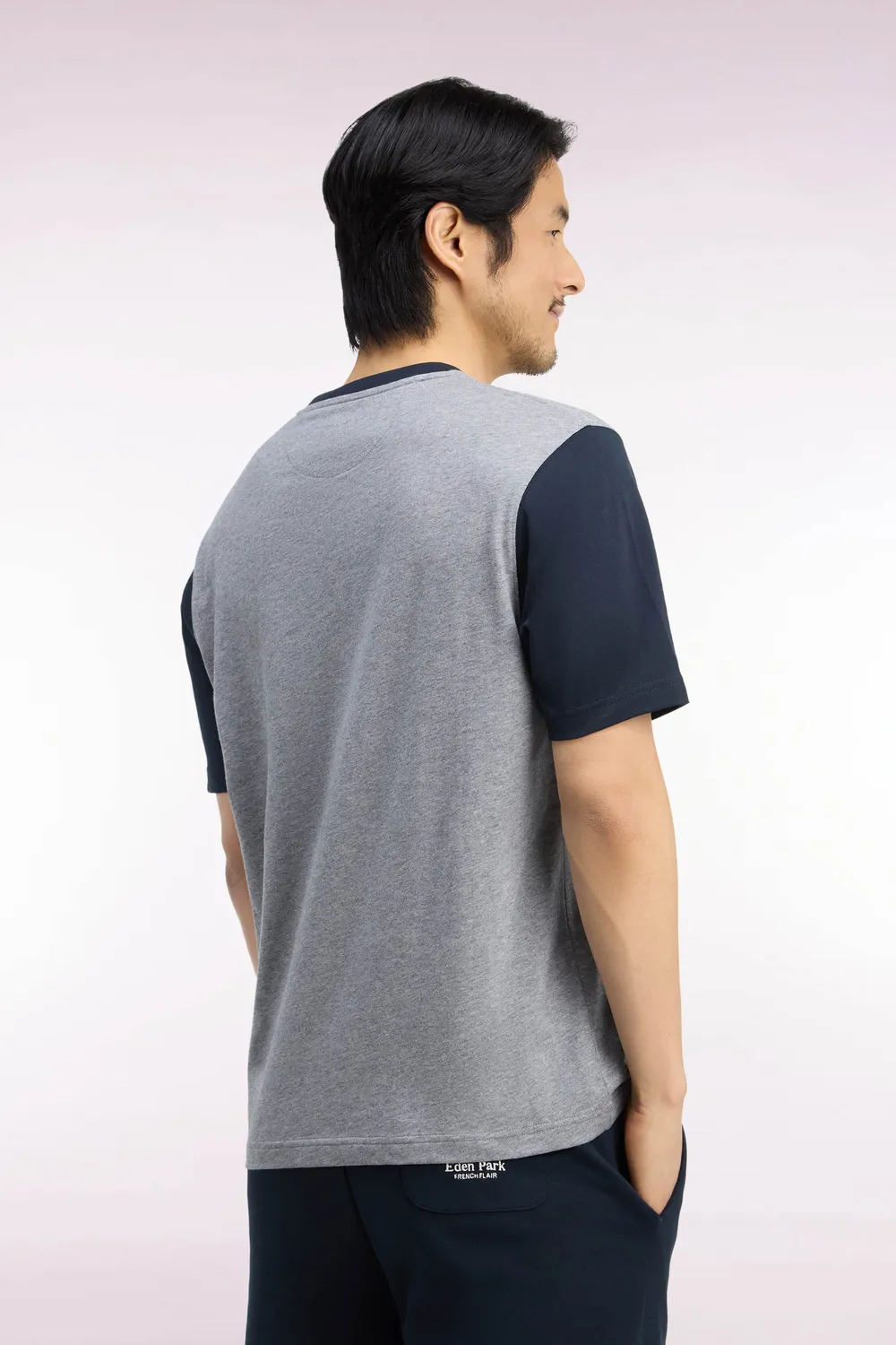 Eden Park College H26MAITC0027 t-shirt gris marine