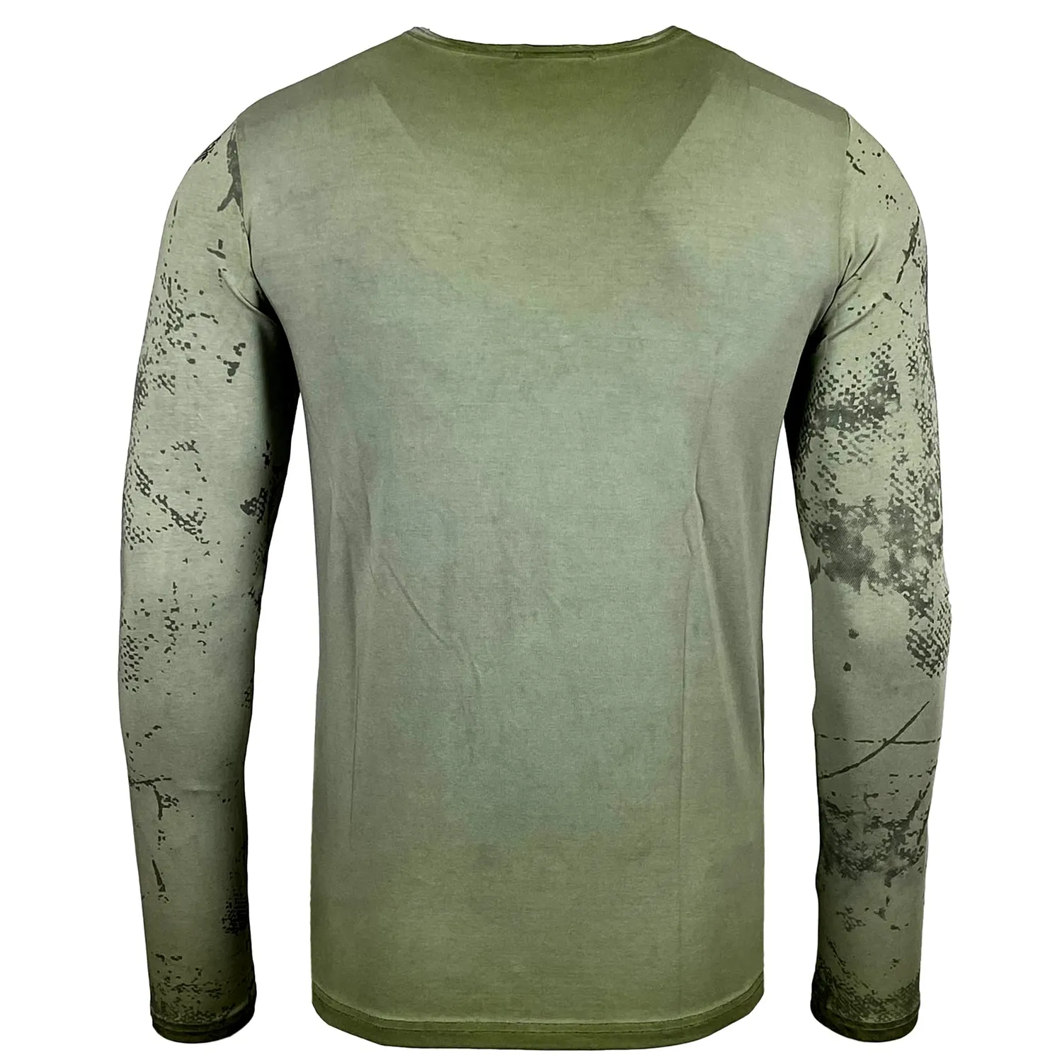 Subliminal Mode BX708 t-shirt homme col rond vintage coton délavé