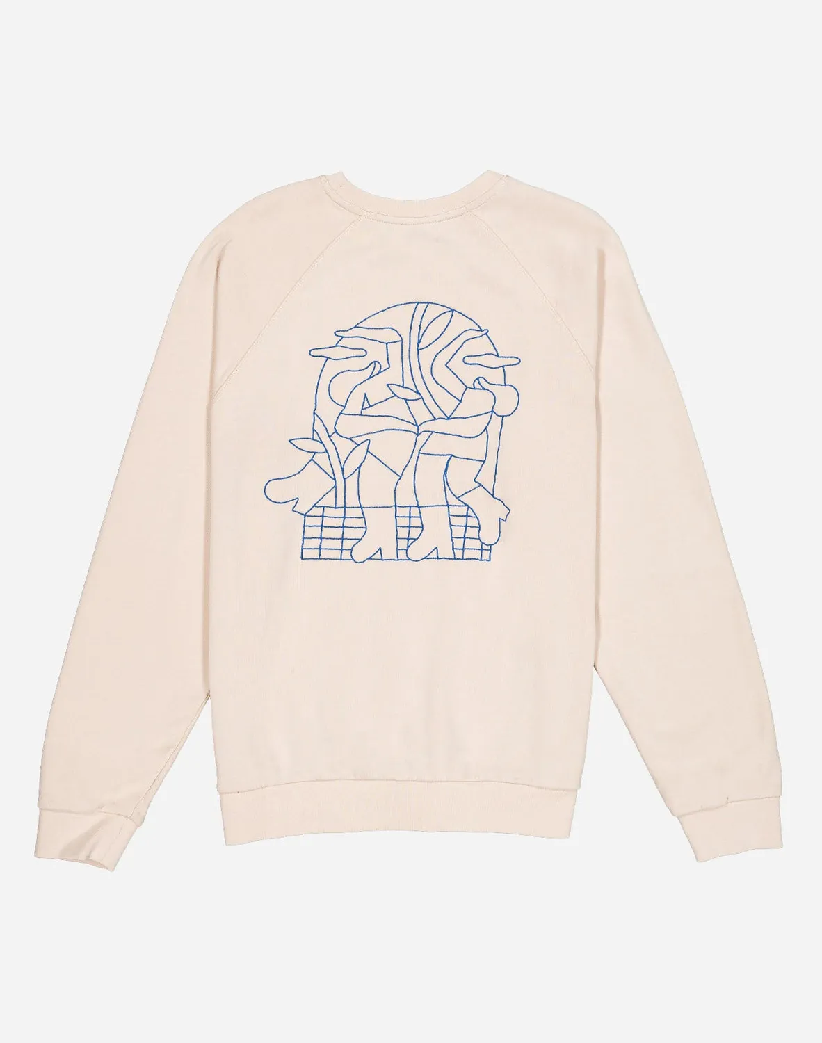 OLOW Party sweat crème broderie coton bio