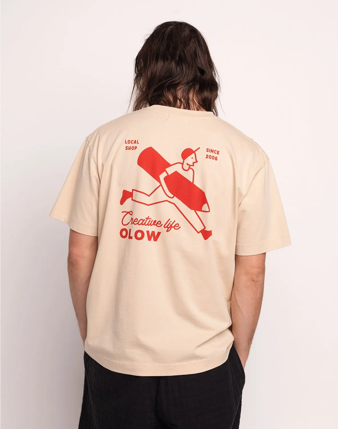 Olow Creative Studio t-shirt crème coton bio
