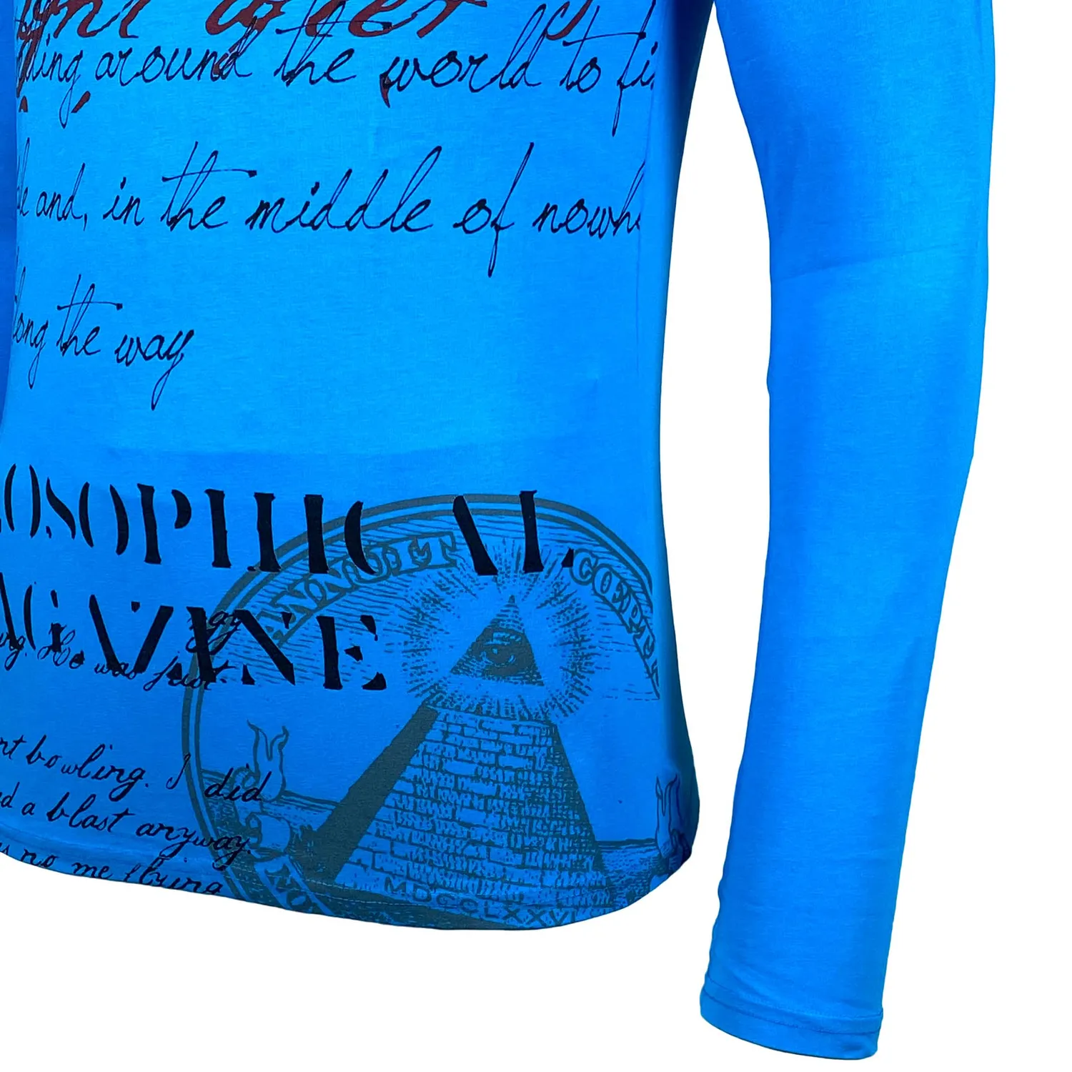 Subliminal Mode BX707 t-shirt homme manches longues imprimé