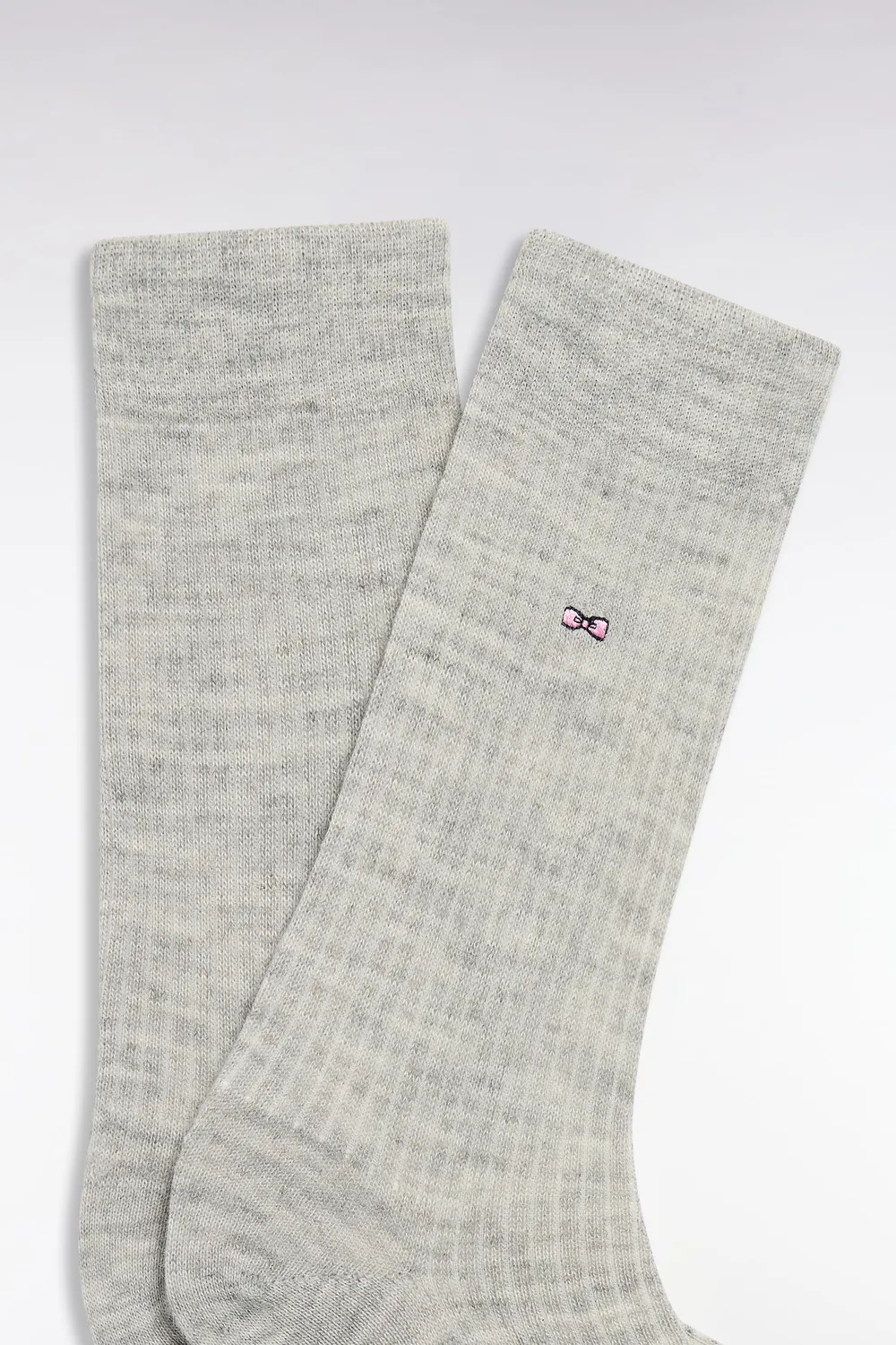 Eden Park chaussettes côtelées grises alpaga chaudes