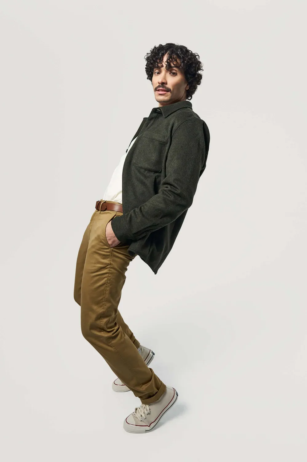 Loom Le Chino chino homme coton mercerisé marine