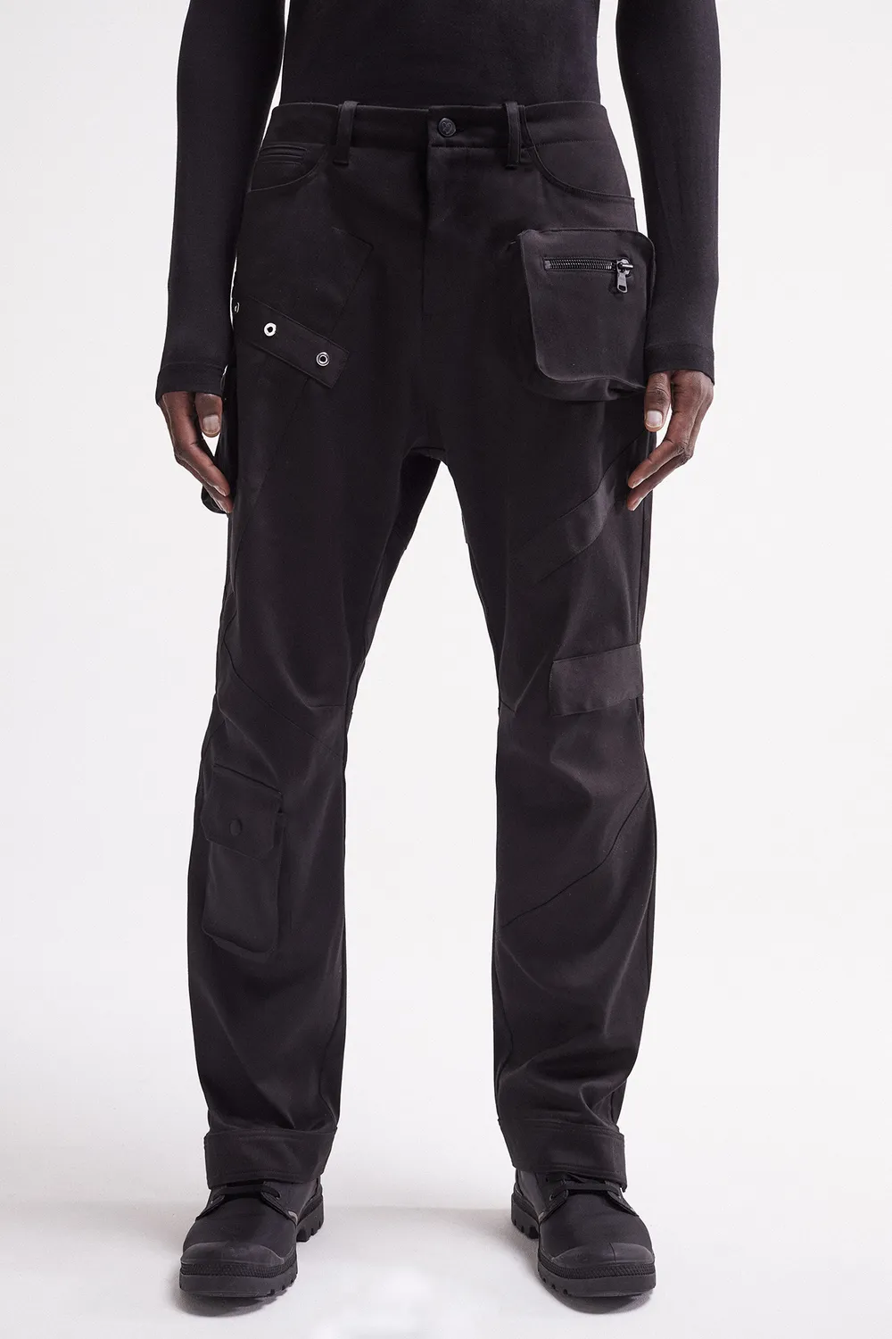 French Deal Struktur pantalon coton bandes