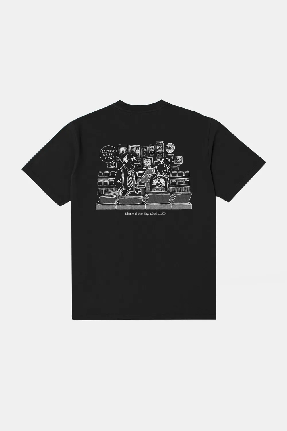 Edmmond Studios Vinilos Madrid t-shirt noir imprimé