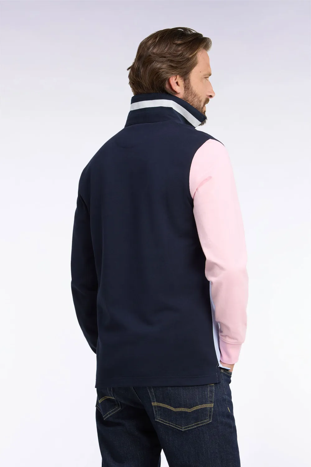 Eden Park Show Bizz maillot rugby homme marine manches longues