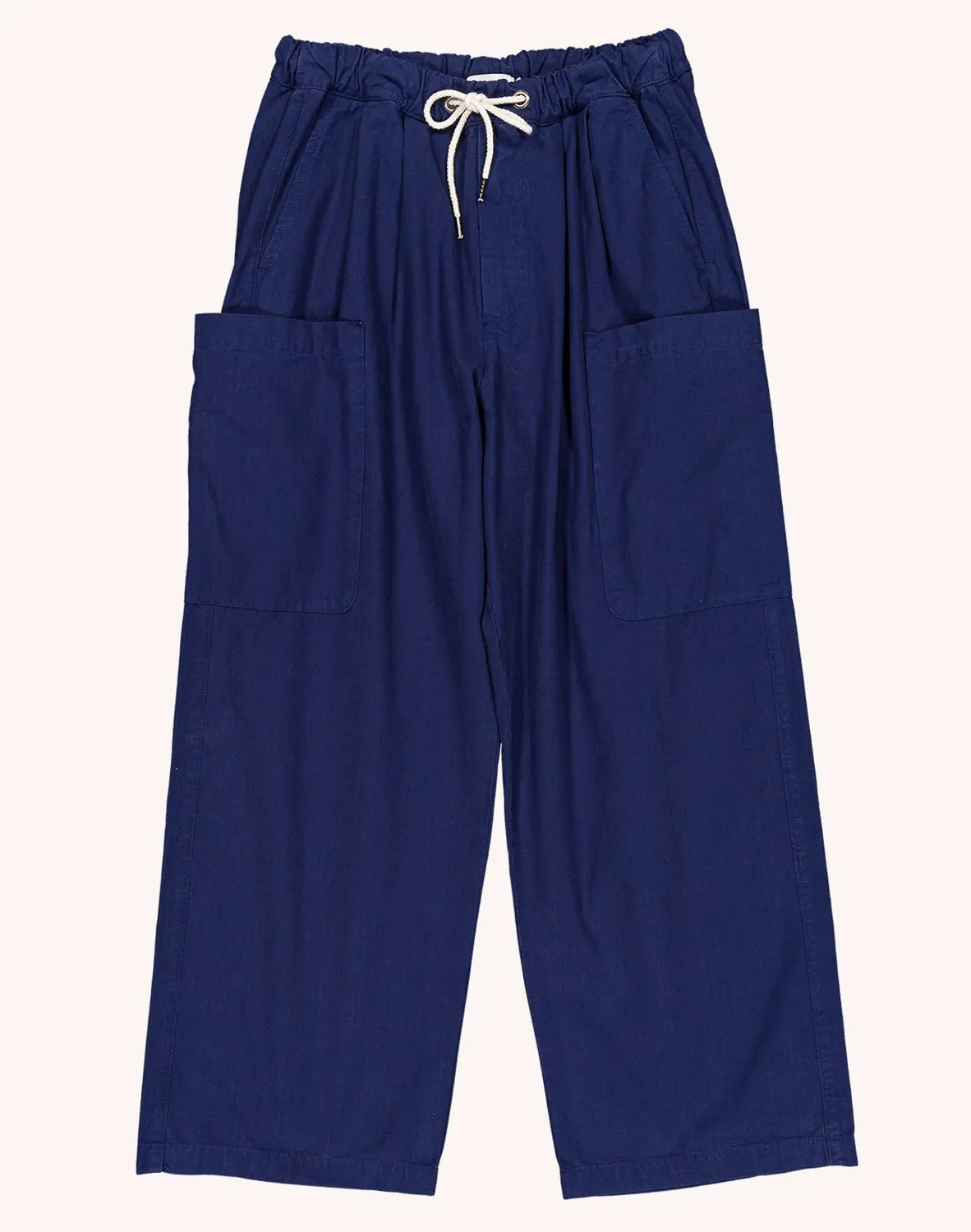 OLOW Colton pantalon large bleu outremer