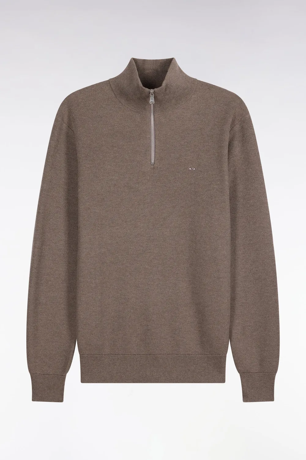 Eden Park pull col camionneur marron coton
