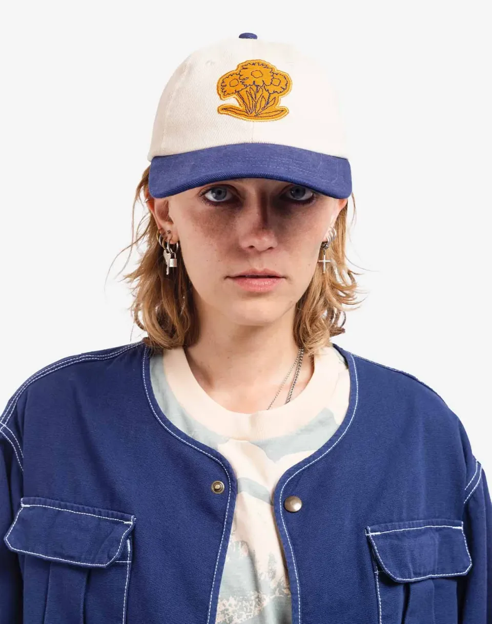 Olow Carmina casquette six panels écru broderie