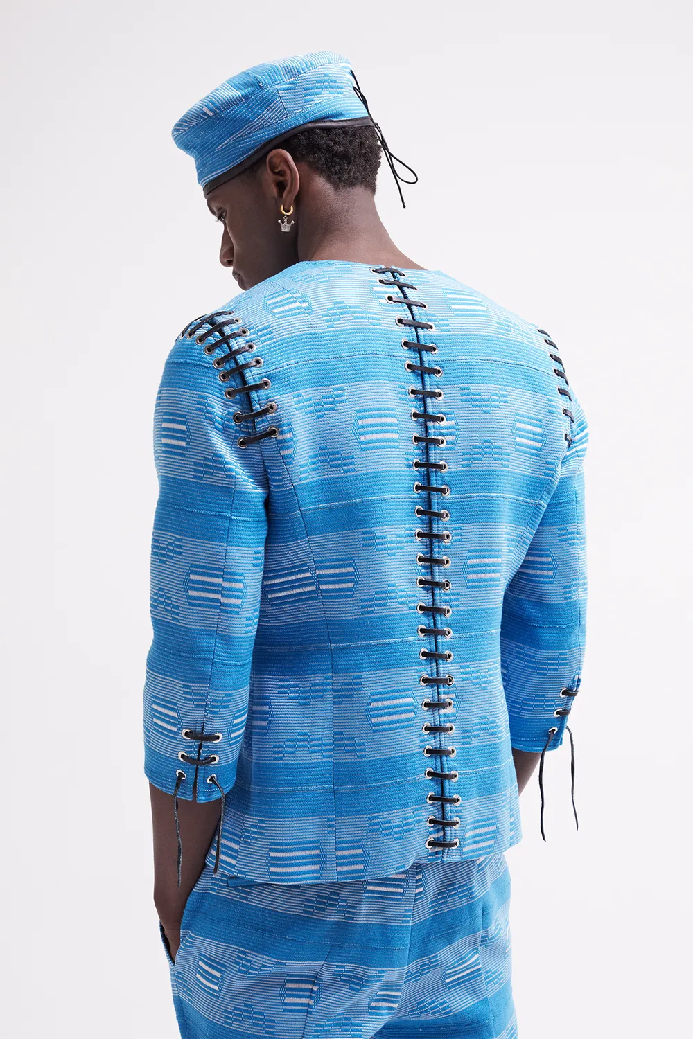 French Deal Queen Pokou veste pagne baoulé coton