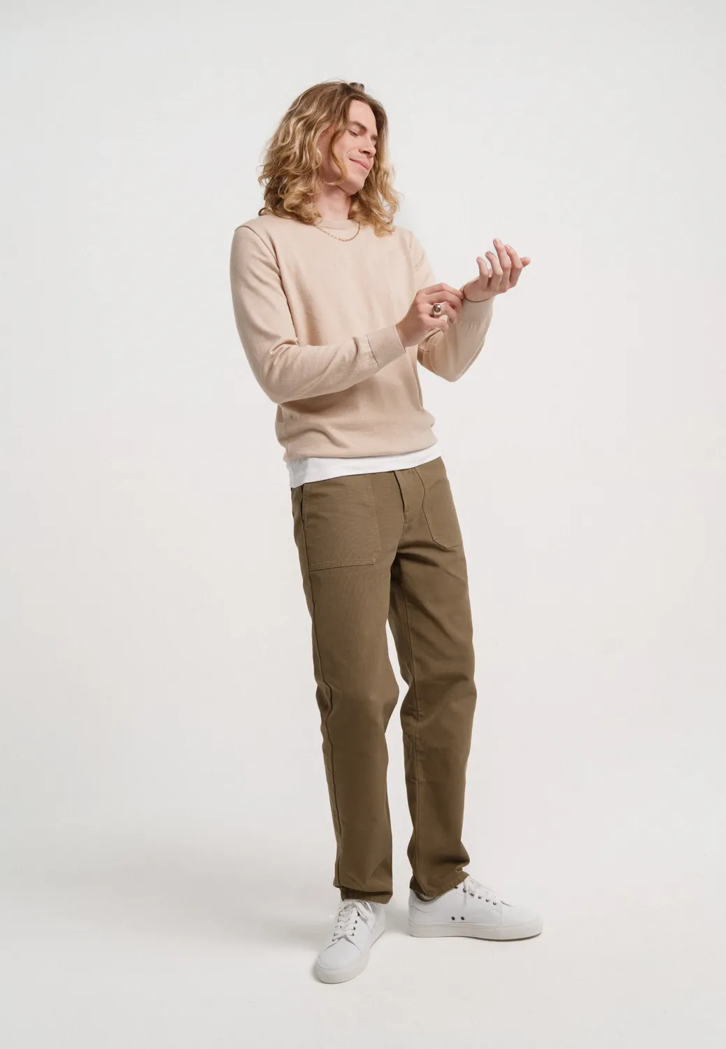 Loom le pantalon workwear pantalon canevas kaki