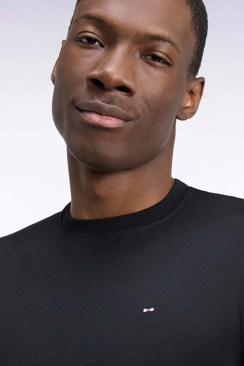 Eden Park t-shirt coton Pima noir coupe droite