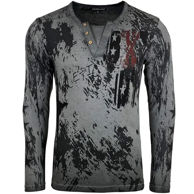 Subliminal Mode BX702 t-shirt manches longues délavé