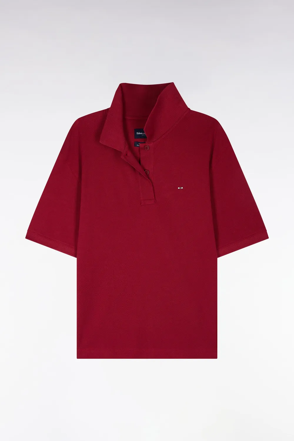 Eden Park Club Evolution polo rouge coupe oversized femme