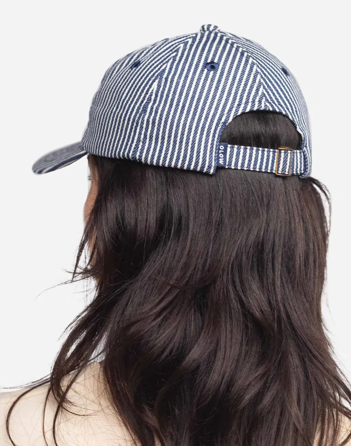 OLOW Bud casquette six panel coton rayé