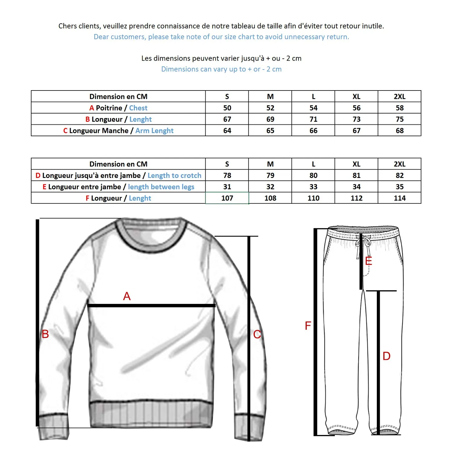 Subliminal Mode Basic ensemble survêtement homme M coton