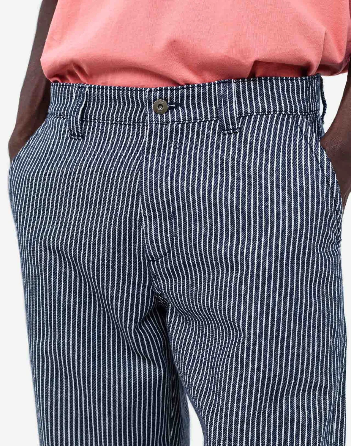 Olow Chuck Pantalon denim rayé workwear