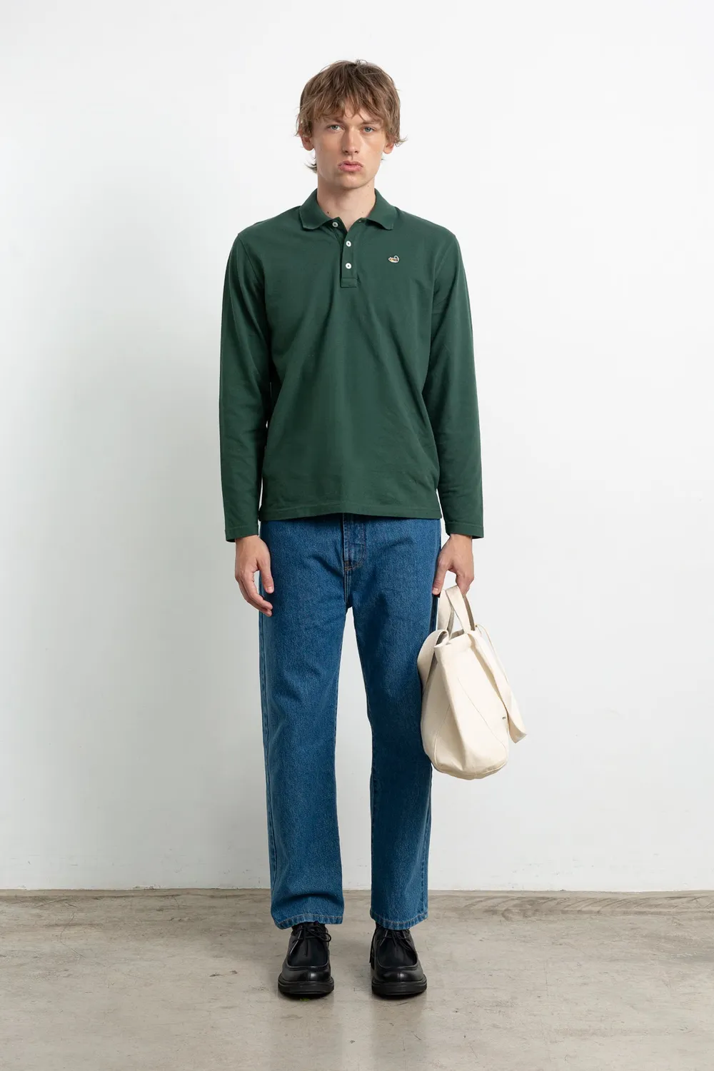 Edmmond Studios Duck Polo LS polo vert foncé manches longues