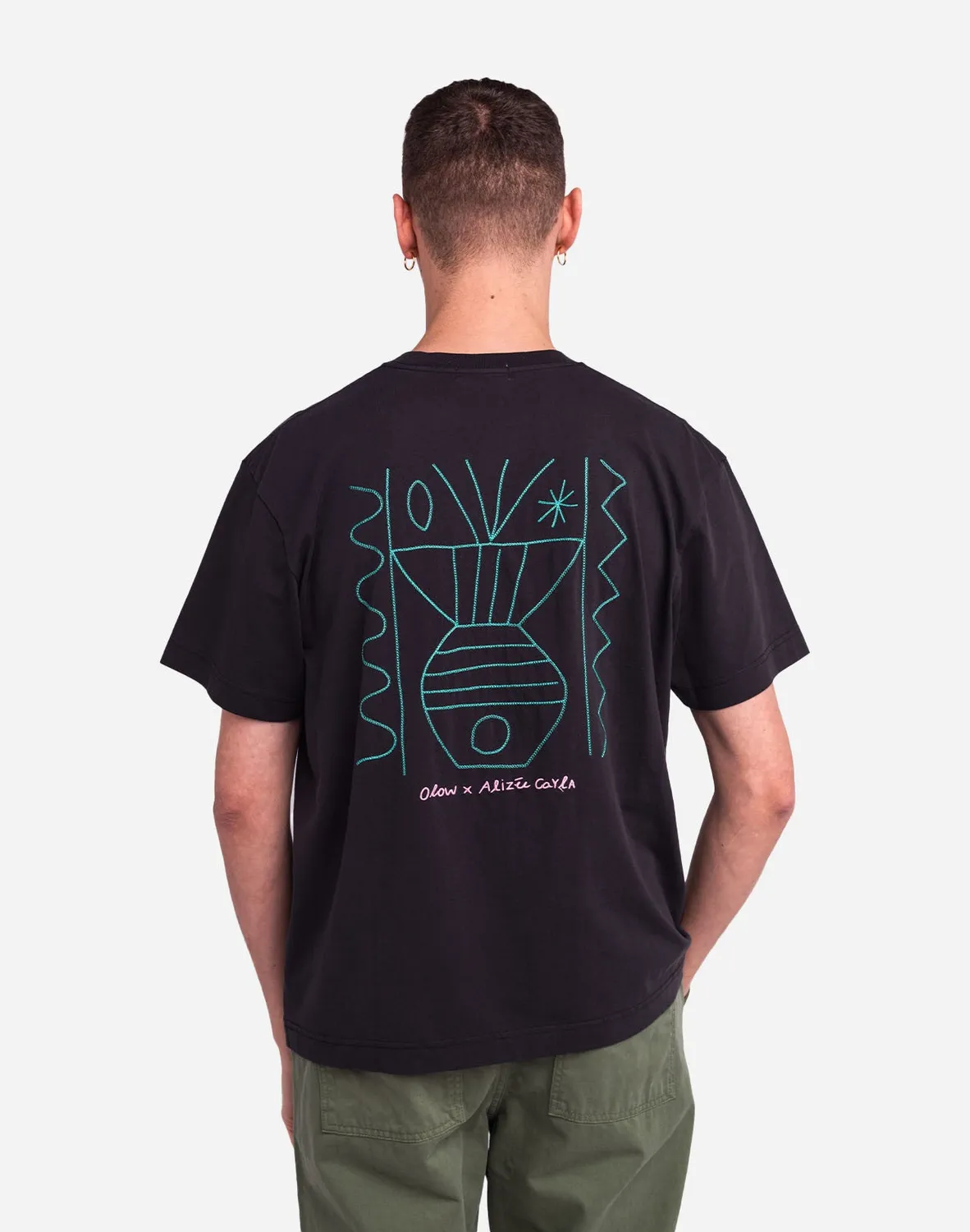 OLOW Méridional t-shirt ample noir carbone coton bio