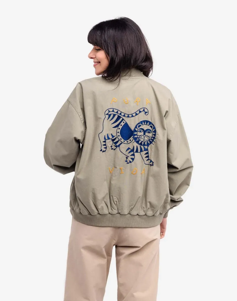 OLOW Pura Vida blouson argile broderie dos