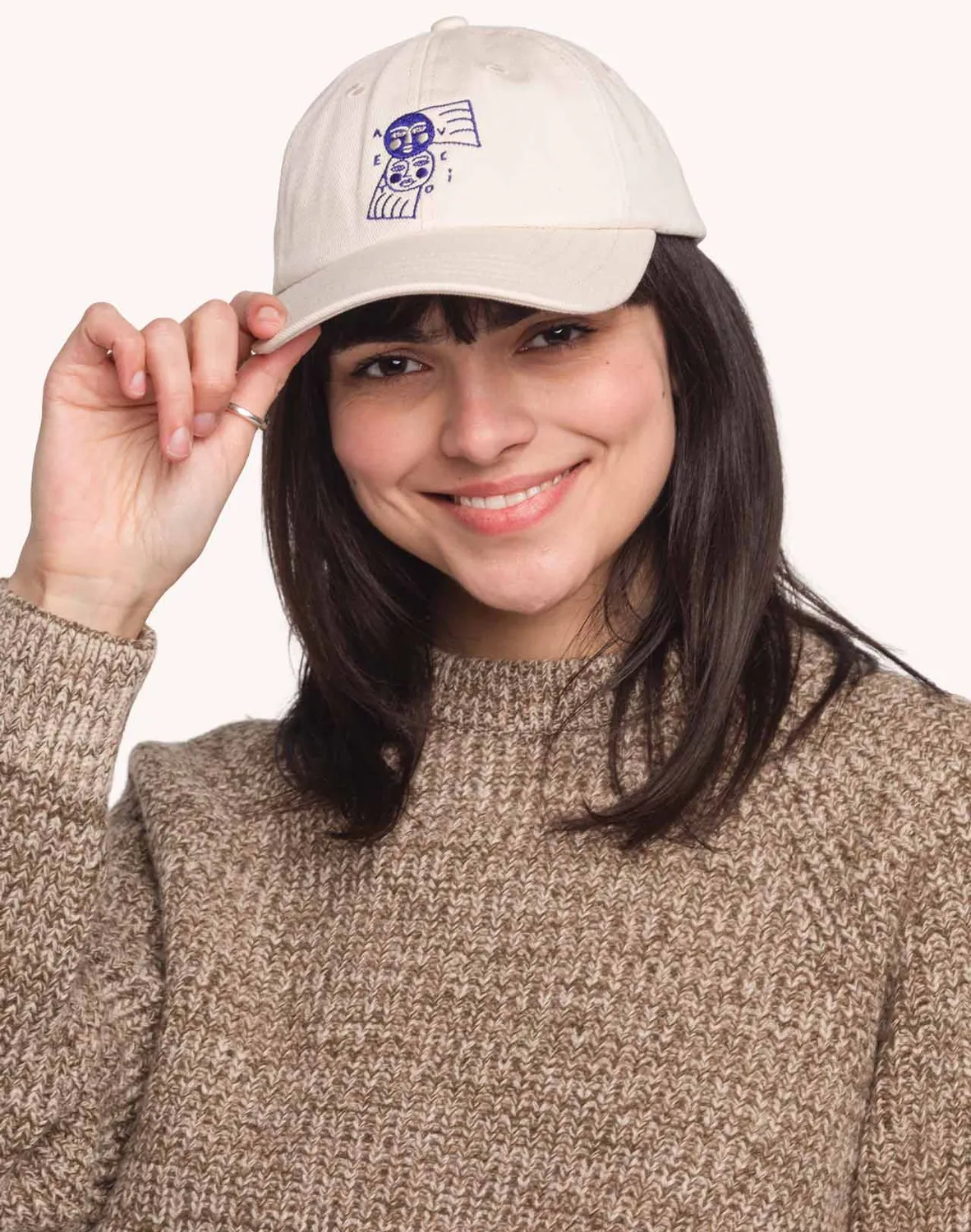 OLOW Six Panel Avec Toi casquette écru coton bio