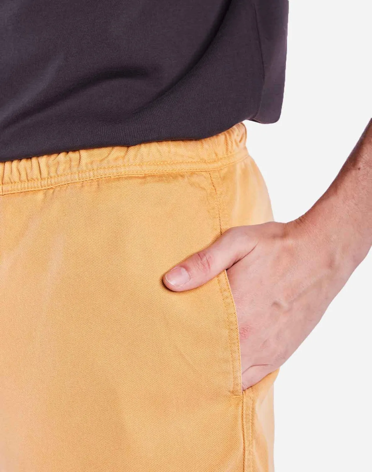 OLOW Bodhi short jaune ocre ample tencel taille élastique
