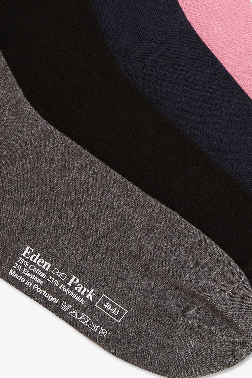 Eden Park chaussettes coton unies coffret 4 paires