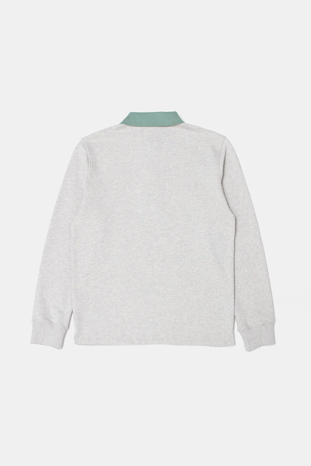 Edmmond Studios Minilogo Zip polo gris chiné 450g