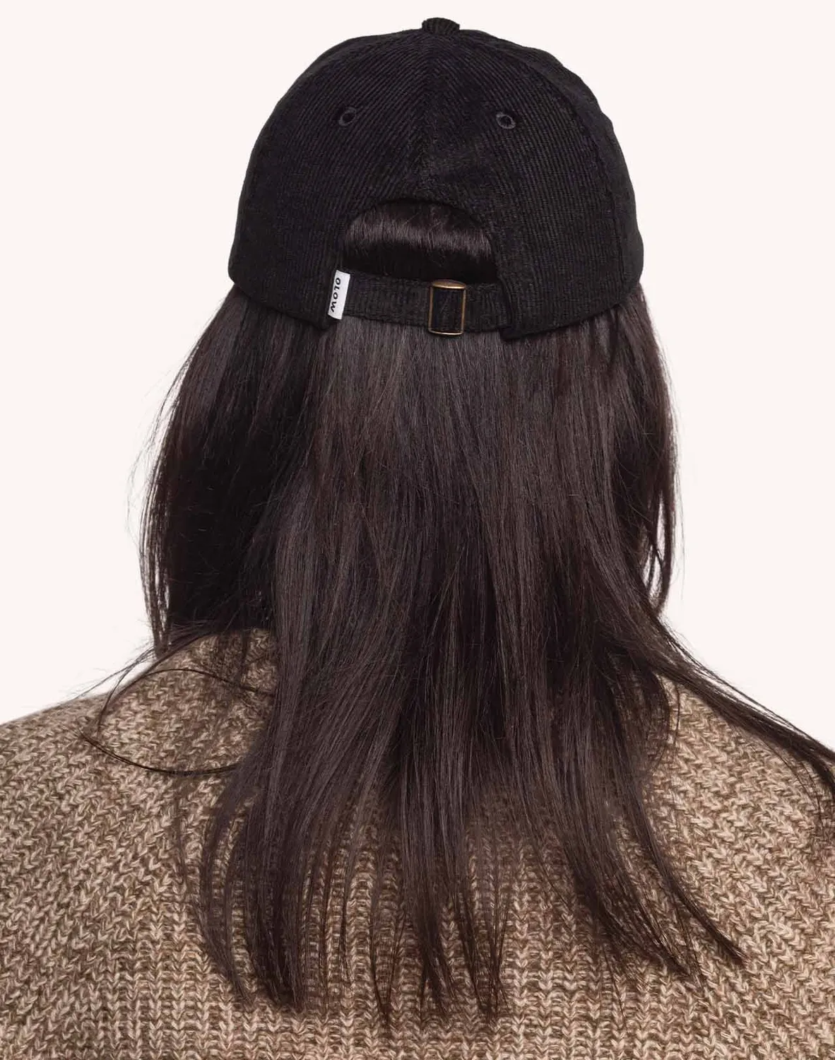 Olow Wine And Sleep casquette six panels noir velours
