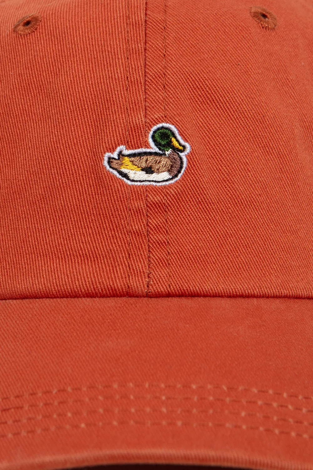 Edmmond Studios Duck casquette orange coton twill