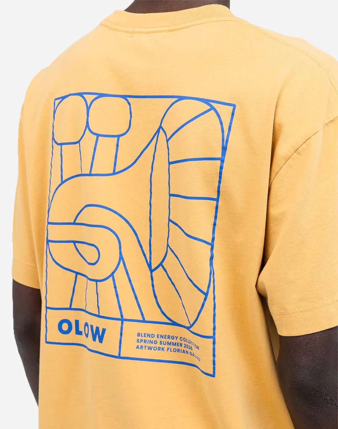 Olow Jazzy t-shirt ample ocre coton bio