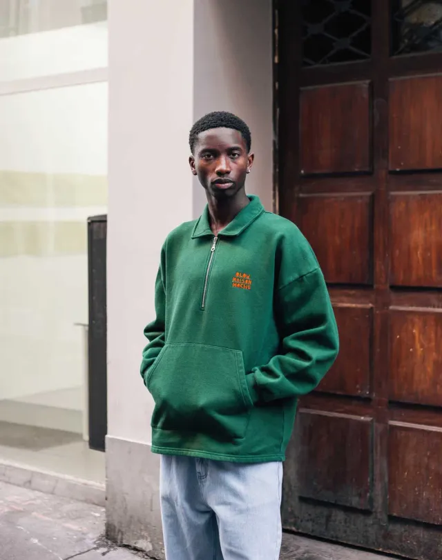 OLOW Manso Vague à l’âme sweat vert forêt coton