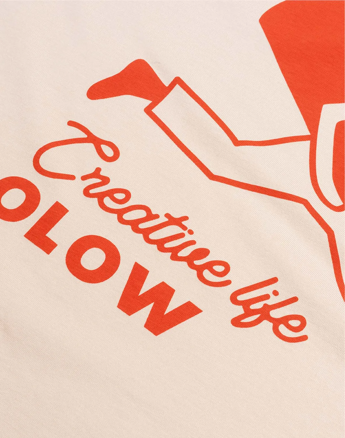 Olow Creative Studio t-shirt crème coton bio