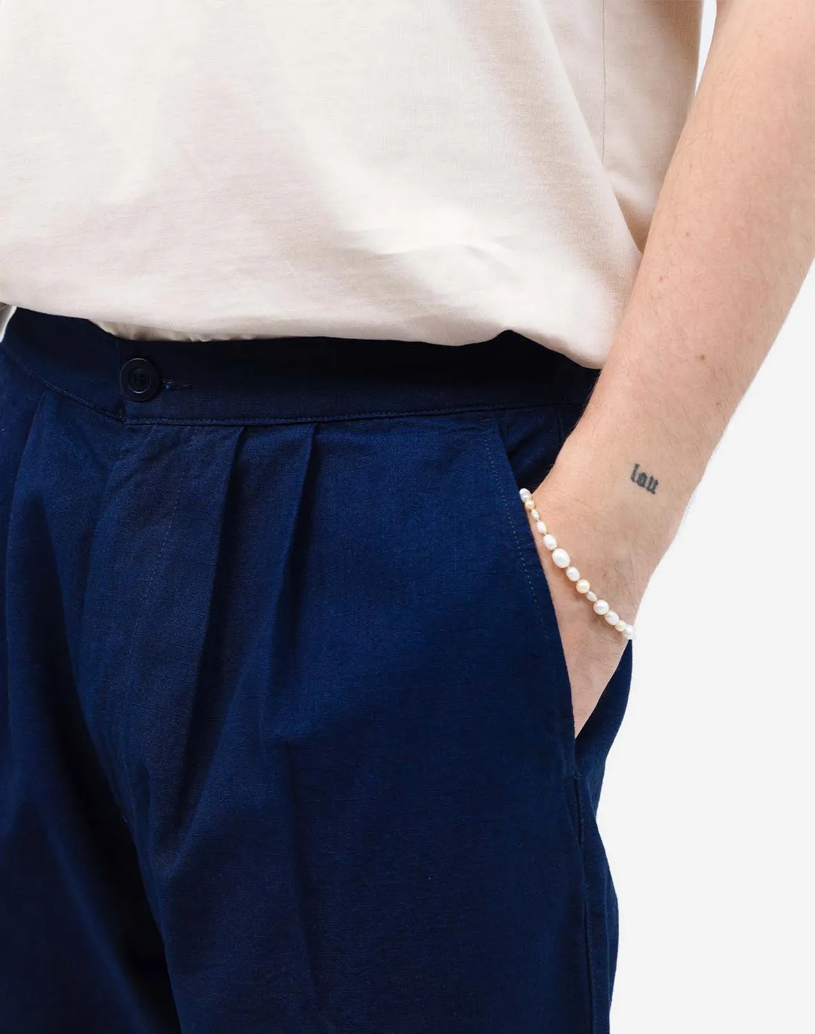 OLOW Handa short denim bleu bermuda oversize